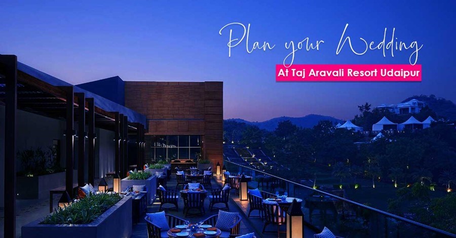 Cost of destination wedding at Taj Aravali resort and spa udaipur
